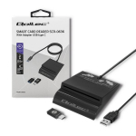 Qoltec I&scaron;manusis i&scaron;manusis ID kortelių skaitytuvas, USB tipas C