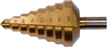 Yato laipsninis grąžtas 10-45mm Hss 4241 su titano danga