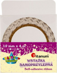 Lipni juosta ecru spalvos su juodais ta&scaron;keliais - Titanum