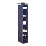 Kabantis spintos organizatorius su 10 skyrių 20x29x120 cm, mėlynas