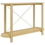 Konsolinis staliukas vidaXL, Apdirbta mediena, 110x38x75cm, ruda, Ruda