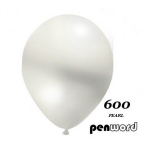 Metalic Penword balionai 100vnt balti