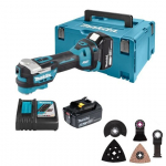 Akumulatorowe narzędzie wielofunkcyjne 18V Makita [DTM52RFJX2] 2x3,0 Ah, Li-Ion, AVT + zestaw brzeszczot&oacute;w [E-16994]
