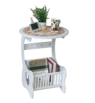 Naktinė spintelė Forrestdecor Amalfi, balta