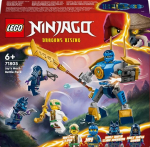 LEGO&reg; 71805 NINJAGO mū&scaron;io rinkinys: Džejaus robotas, žaislas nindzė vaikams su minifigūrėlėmis, įskaitant Jay