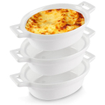 porcelianiniai kepimo indai 3 vnt. ovalas