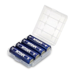 Įkraunamas elementas Xtar 1,5V 2500mAh AA 4 vnt. + dėklas