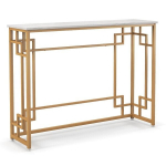 Konsolinis stalas Costway, rudas