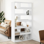 vidaXL Kambario pertvara, balta, 100x33x187,5cm, MDP