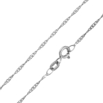 Sidabrinė grandinėlė moterims "Singapore" Brasco 57804 57804-42, 42