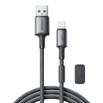 USB kabelis Joyroom SA-50 USB-A to Lightning 3A 1.2m tamsiai pilkas
