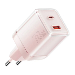 Įkroviklis Essager 'Color' rožinis 70W (PD / QC3.0)