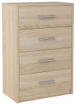 BODO 60 cm komoda SONOMA 4 stalčių knygų spinta