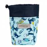 Skanėstų dozatorius Amiplay Amik OfficeDog, 8x6x10 cm, mėlynas