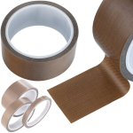 Izoliacinė juosta Rosfix 90mm x 10m &ndash; Atspari kar&scaron;čiui iki 300&deg;C, Stiklo pluo&scaron;tas, Storis 0,18mm