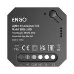 Engo ERELAY Zigbee 1 kanalo 16A relė NO-COM, Juoda