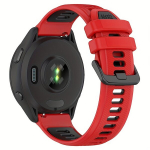 Silicone Watch Band Strap, 2-raudona ir juoda