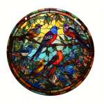 Vitražas lango dekoravimui Kolibris