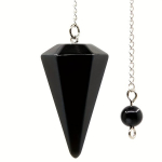 1 vnt. Natūralus Kvarco Akmens Kristalo Pakabukas - Tinka Čakros Subalansavimui variant-18244, Juodasis agatas