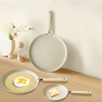 Smėlio Maifan Akmens Neprideganti Blynų Keptuvė Rinkinys, 18,01 cm