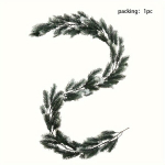 1 vnt. Art Deco stiliaus plastikinė pu&scaron;ų girlianda.