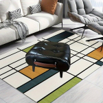 Mažas prabangus vintage PU odinis taburetė.,  Juoda