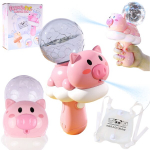 Vandens pistoleto kiaulė ant debesies su rezervuaru ir kuprine rinkinys