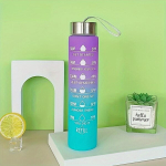 Sportinis vandens butelis su &scaron;iaudeliu,  1 violetinė (300 ml)