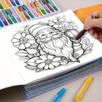 Gnomų Fantazija: Violetinis Streso Mal&scaron;inimo Spalvinimo Knyga Suaugusiems