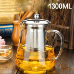 Stiklinis arbatinukas su filtru, 1300 ml