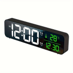 Skaitmeninis žadintuvas su 26,42 cm ekranu., Juoda