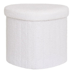 Pufas, Medford Teddy, 42.5x36.5 cm, Baltas