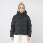 &bdquo;Humtto&ldquo; moteri&scaron;ka pūkinė juoda striukė su dwr