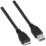 AISENS A105 &ndash; 0043 &ndash; USB 3 1 m kabelis (i&scaron;oriniam korpusui ir skaitmeninėms kameroms) Juoda spalva