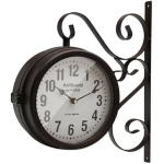Sieninis laikrodis - VERSA - Antikvarinis - Metalas - Daugiaspalvis - 32,5 x 10,5 x 37,5 cm