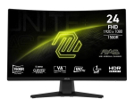 MSI|MAG 242C|23.6"|Gaming/Curved/Frameless|Matte|Panel VA|1920x1080|16:9|180Hz|1 ms|Colour Black|MAG242C