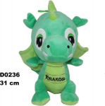Žalias dinozauras drakonas mink&scaron;tas žaislas - 31 cm