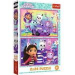 Dėlionė Gabbys Dollhouse Koncertas 2in1 Trefl, 48 d.