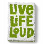 Flizelinuota užra&scaron;ų knygutė Live life loud