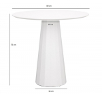 Baltas Florero stalas