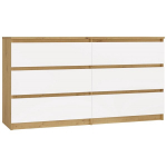 Komoda Top E shop, balta/ruda
