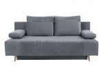 Sofa Black Red White Leon, pilka