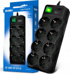 Sven Sf-08e-16 prailgintuvas su apsauga nuo vir&scaron;įtampio, 8 lizdai, 3m