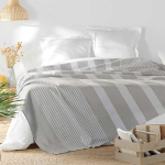 Medvilninė pledas-užklotas, pilkos spalvos, 180 x 220 cm