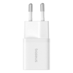 Įkroviklis - Baseus GaN5 Mini 25W USB-C Greitas Pakrovimas Baltas, Balta