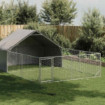 Lauko voljeras &scaron;unims su aptvaru, 6x3x1,9m, plienas
