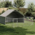 Lauko voljeras &scaron;unims su aptvaru, 5x3x1,9m, plienas