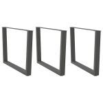 Valgomojo stalo kojos v formos 3 vnt antracitas 100x(72-73,3)cm