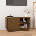 Televizoriaus spintelė，TV spintelė，TV staliukas, medaus ruda, 70x34x40cm, pu&scaron;ies masyvas CFE795973