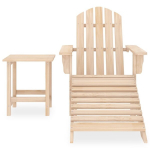 Sodo Adirondack kėdė，Lauko kėdė su otomane ir staliuku, eglės masyvas CFE22788